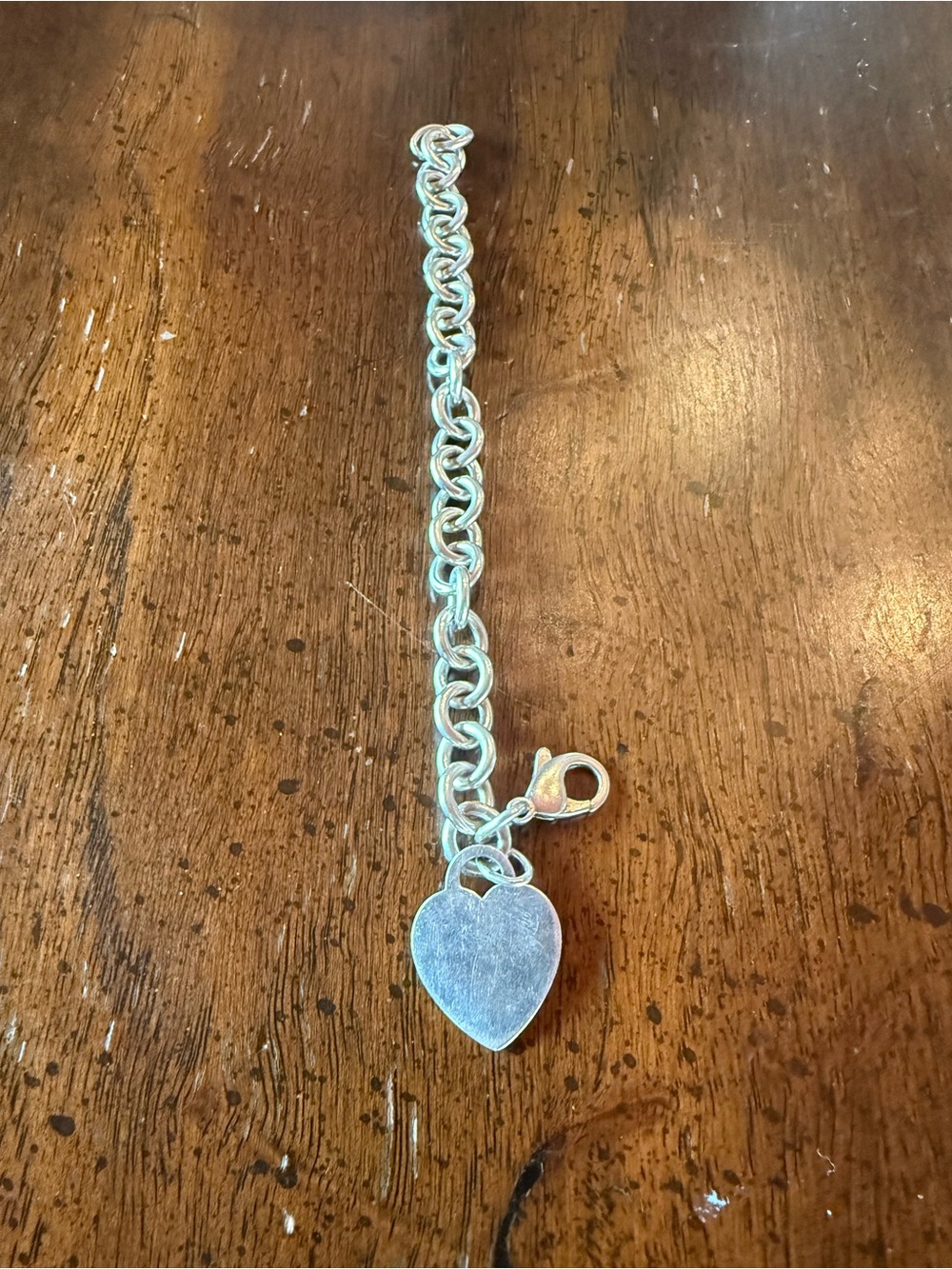 TIFFANY & CO. Sterling Silver Heart Tag Bracelet - Picture 3 of 5